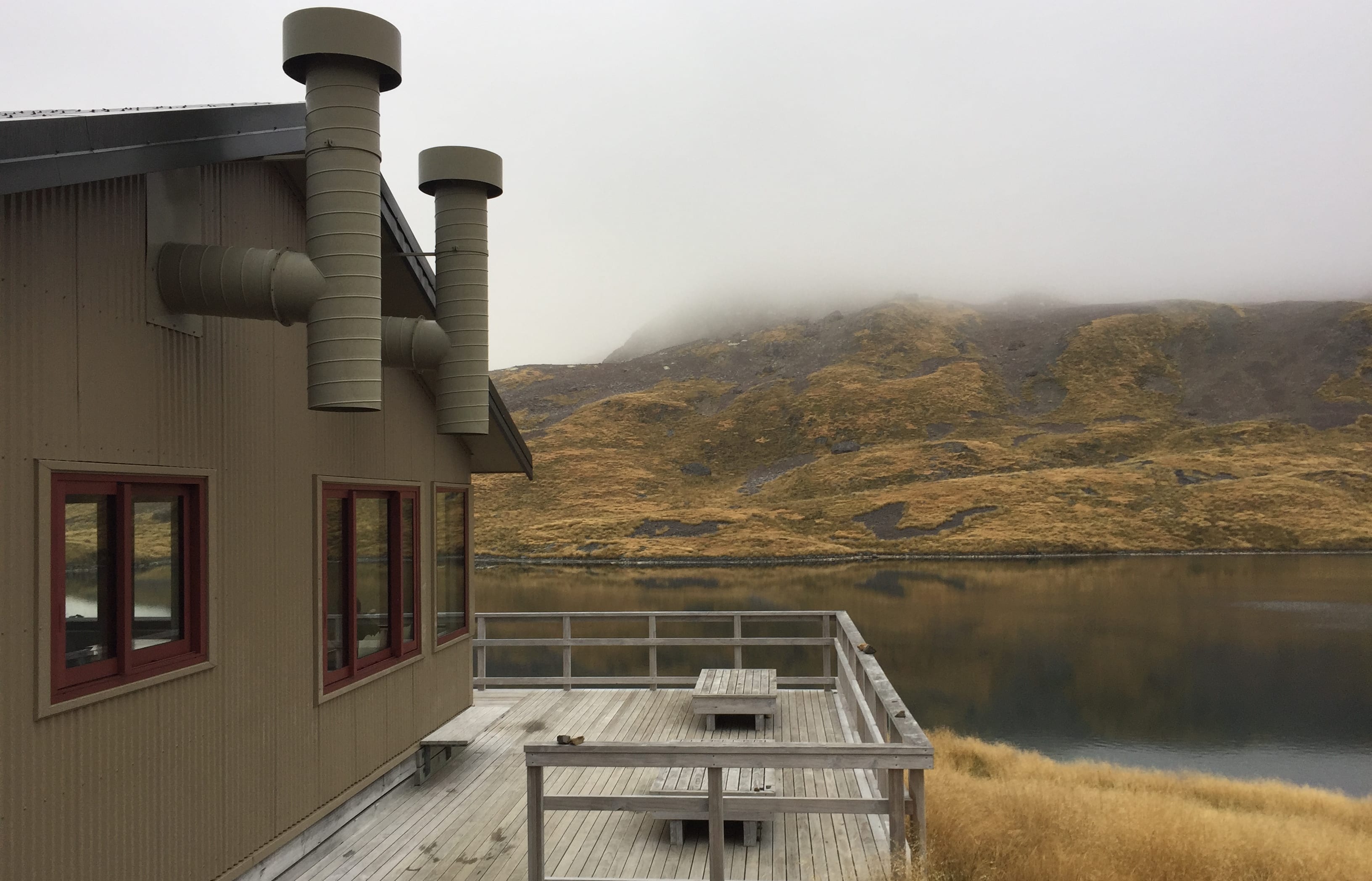 Angelus Hut in the Nelson Lakes National Park.