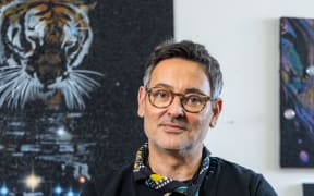 Reuben Paterson at his studio in New York