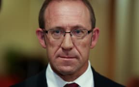 Labour party leader Andrew Little during caucus run.