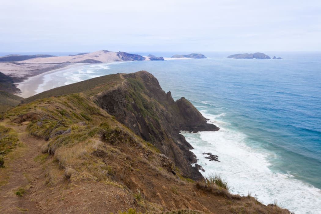 A beach between Cape Reinga and Cape Maria van Diemen in Northland.