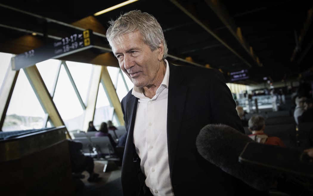 Labour's Damien O'Connor arrives at Wellington Airport on 16 Cctober 2023 following the election at the weekend.