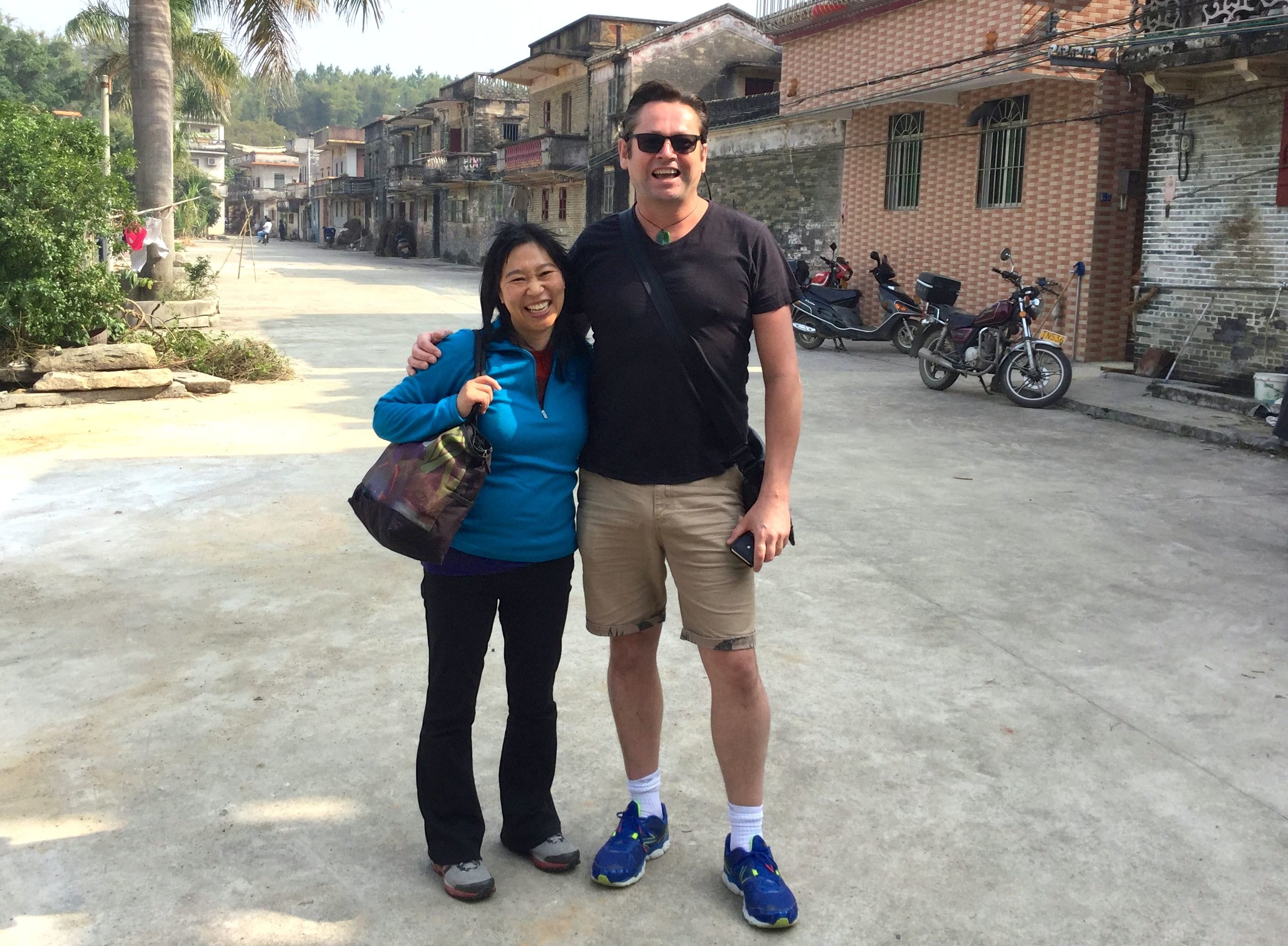 Renee Liang and Gareth far in Guangdong