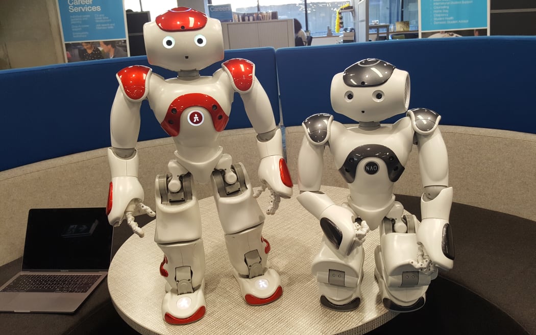 Teams of Nao robots compete in RoboCup, the robot soccer world cup.