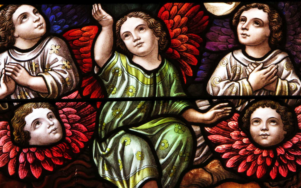 Stained glass at St Patrick's Cathedral