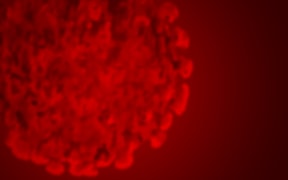 Blurred llustration of Covid-19 Corona Virus