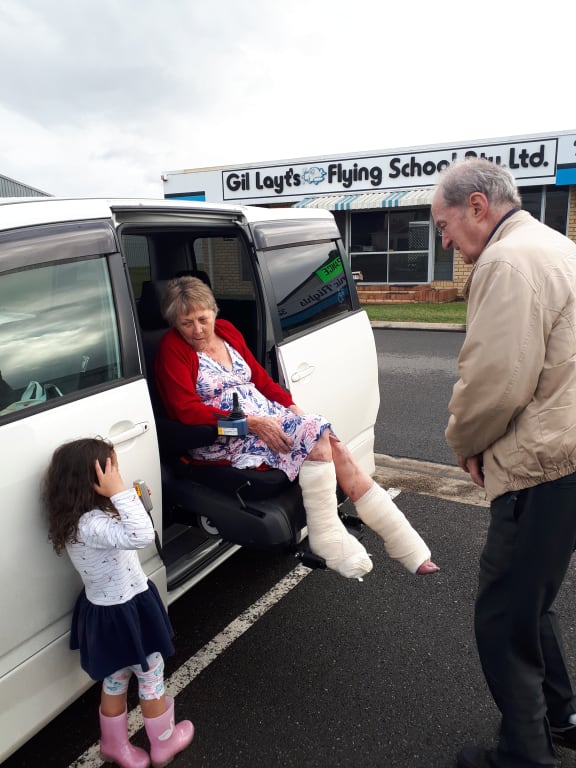 Gil and Sue Layt with grand-daughter