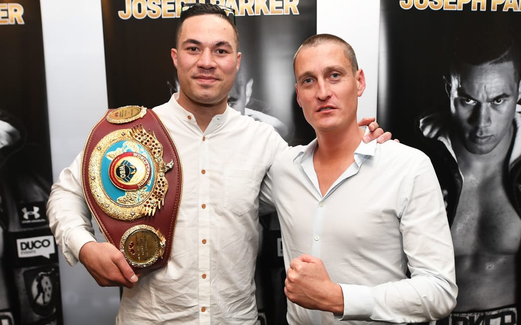 WBO heavyweight champion Joseph Parker and Duco David Higgins