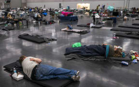 Portland residents fill a cooling centre with a capacity of about 300 people.