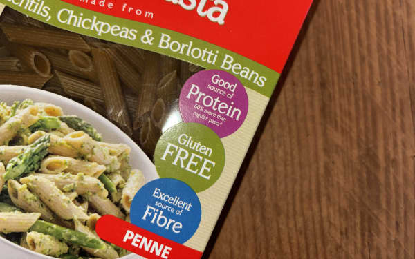 This pasta products hits numerous goals for current wellness trends - high fibre, gluten-free and high protein.