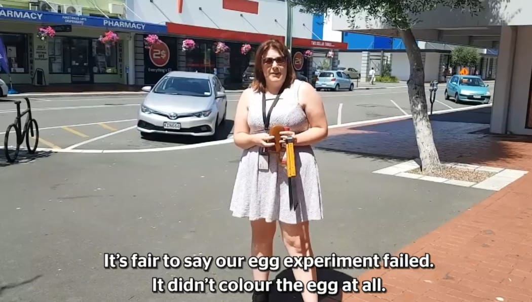 Hawkes Bay Today discovers you can't fry an egg in the sun.