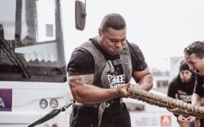 Auckland strongman Stanley Cocker.