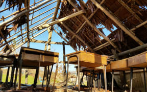 Empty desks - This school on South Epi in the Shepherd Islands will not hear children's voices anytime soon.