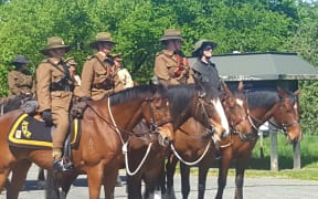 The New Zealand Mounted Rifles Charitable Trust rode through Tapawera to raise awareness of the work they're doing.