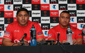 Jason Taumalolo, (left), and Siosiua Taukeiaho during the 2017 World Cup