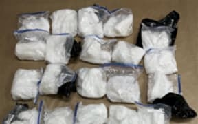 About 50kgs of methamphetamine was found inside two unaccompanied bags.