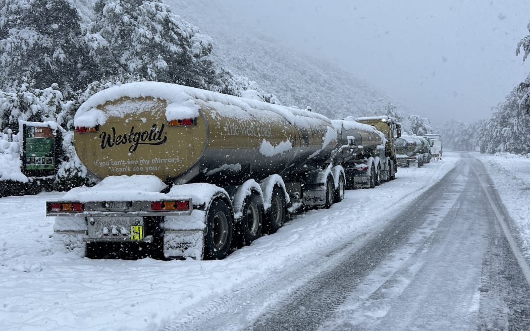 Snow at Arthur's Pass on August 19th