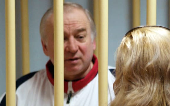 Former Russian military intelligence colonel Sergei Skripal at a hearing at the Moscow District Military Court in 2006.