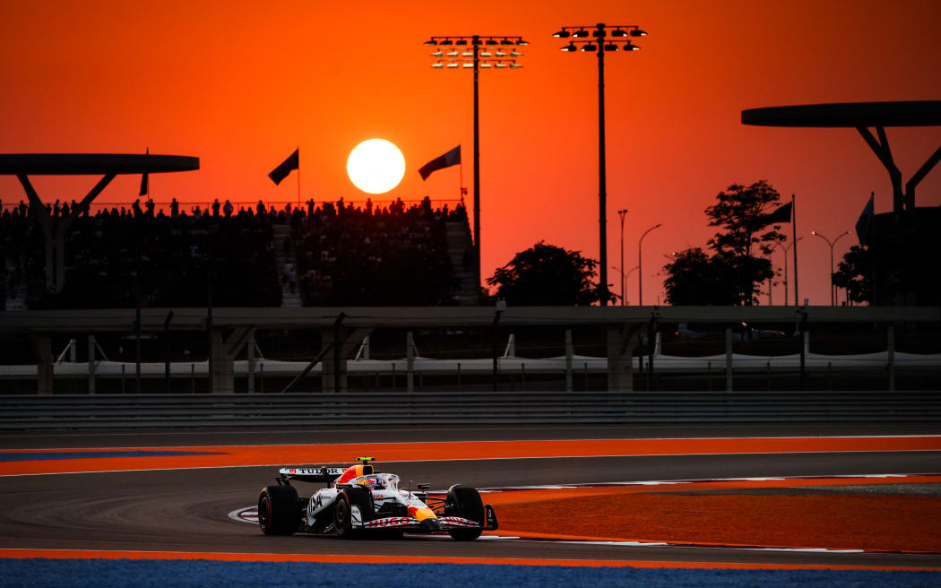 Liam Lawson during qualifying for the Qatar Grand Prix in Doha.