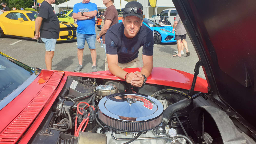 Chris Wischnowski and his Corvette at Americarna.