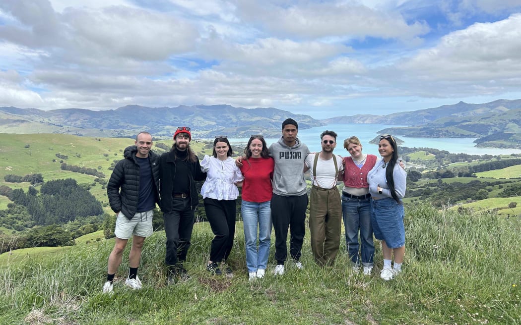 The Inspiring Explorers team of (from left) Jake Bailey, Calum Turner, Lucy Hayes, Stevenson, Louise Piggin, Kitiona "Billy" Pelasio, Daniel Borstein, Maia Ingoe and Ngawai Clendon