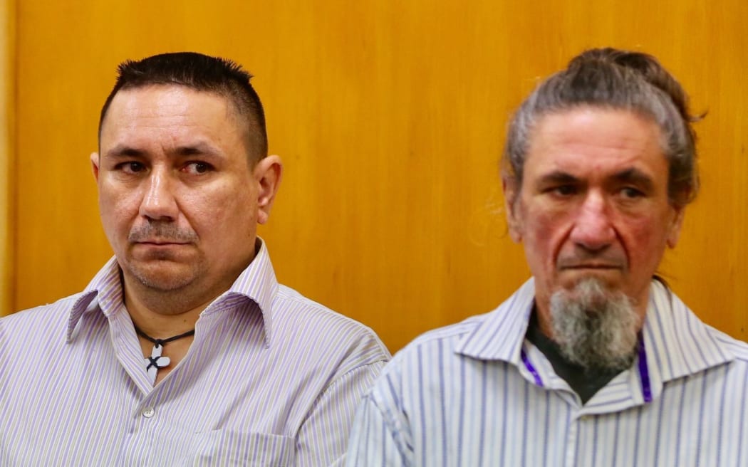 Kevin Roy Madams, left, and Tyrone Peter Madams, on trial for the murder of Craig Rippon.