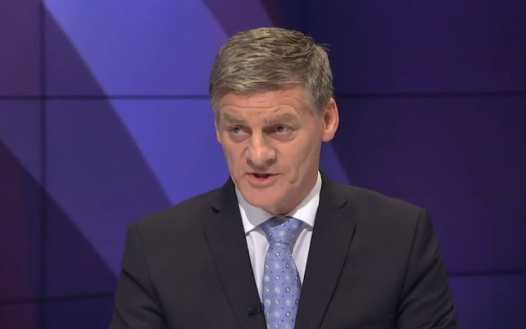 Bill English in the second TVNZ debate.