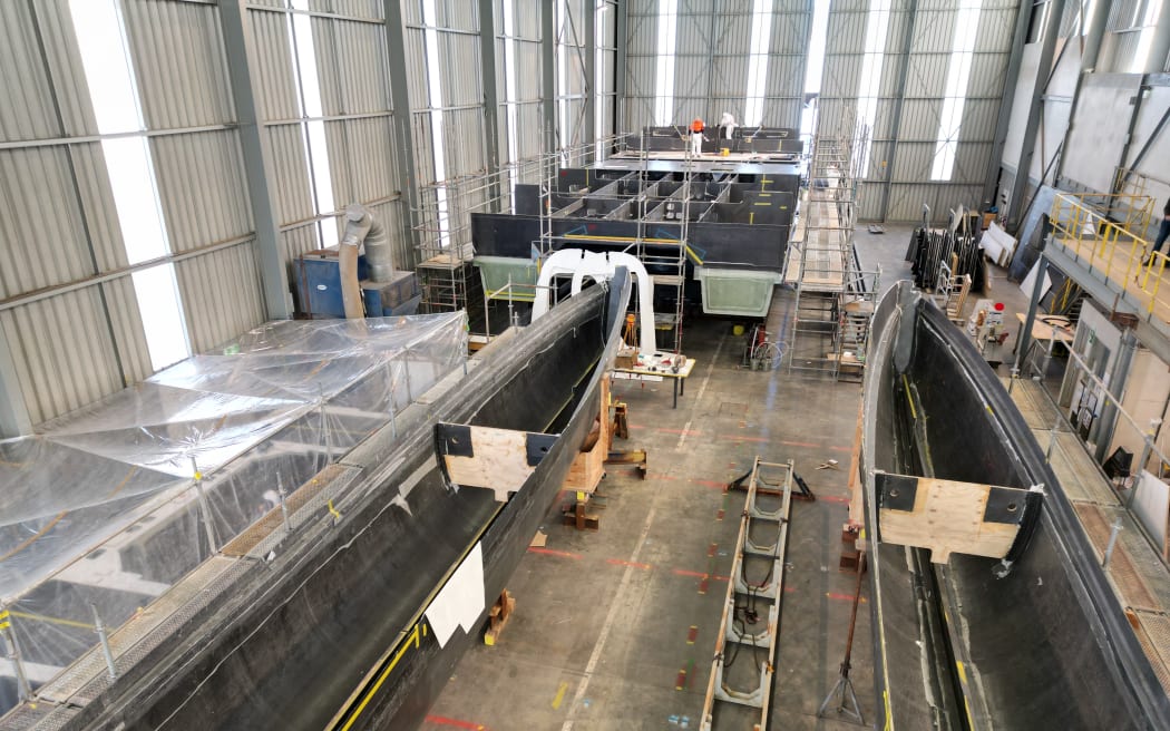 EV Maritime - Auckland Transport vessels being built at McMullen & Wing - August 2023