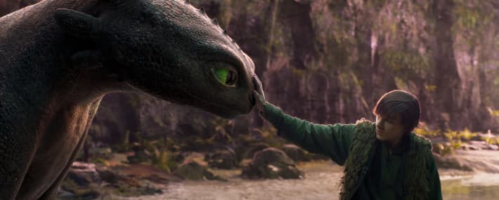 A scene from How To Train Your Dragon.