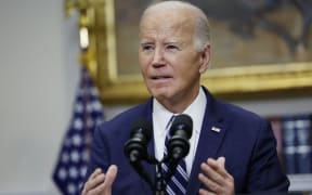 WASHINGTON, DC - FEBRUARY 16: U.S. President Joe Biden delivers remarks on the reported death of Alexei Navalny from the Roosevelt Room of the White House on February 16, 2024 in Washington, DC. Navalny, an anticorruption activist and critic of Russian President Vladimir V. Putin was reported by Russia’s Federal Penitentiary Service to have died in a prison he was recently transferred to in the Arctic Circle.   Anna Moneymaker/Getty Images/AFP (Photo by Anna Moneymaker / GETTY IMAGES NORTH AMERICA / Getty Images via AFP)