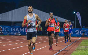 New Caledonia's Florian Geffrouais competes in the men's decathlon