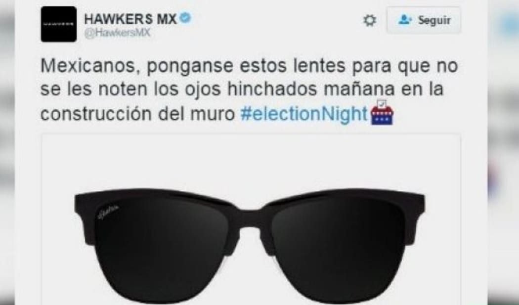 The Mexican motor racing driver Sergio Perez has dropped his sunglasses sponsor after this tweet.