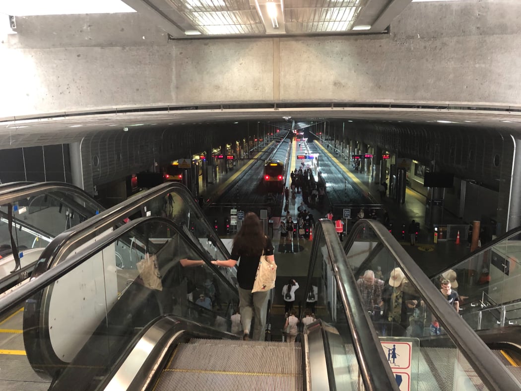 The power is out at Auckland's Britomart train station.