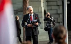 Winston Peters at the Health and Safety at Work rally