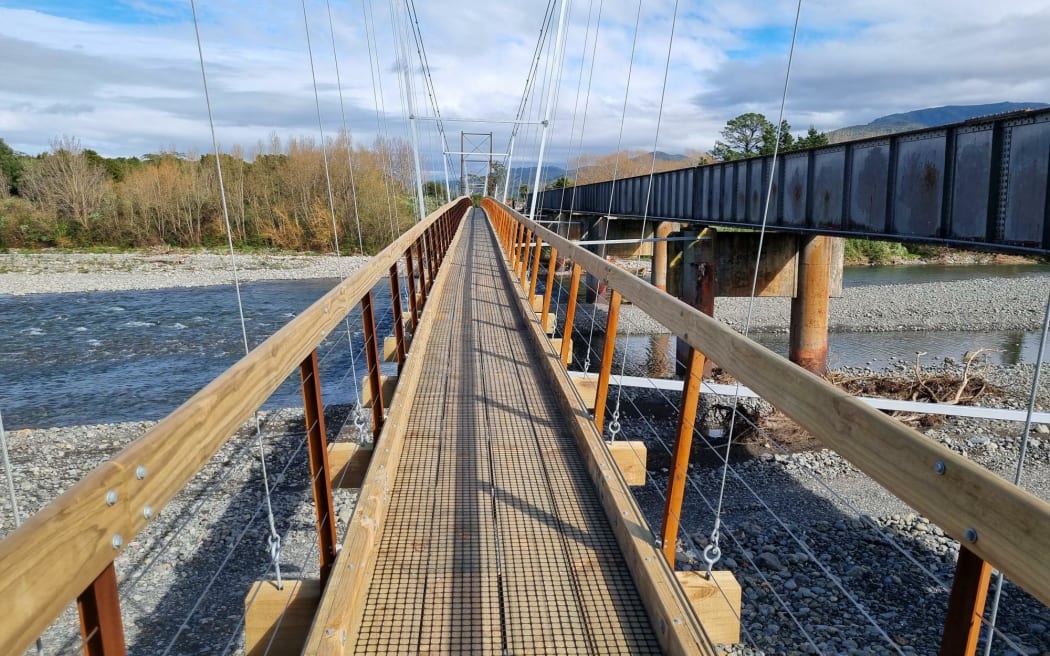 The Tauwharenikau cycling bridge outside Featherston. A cycleway will now join Featherston with the Remutaka cycle trail and beyond.