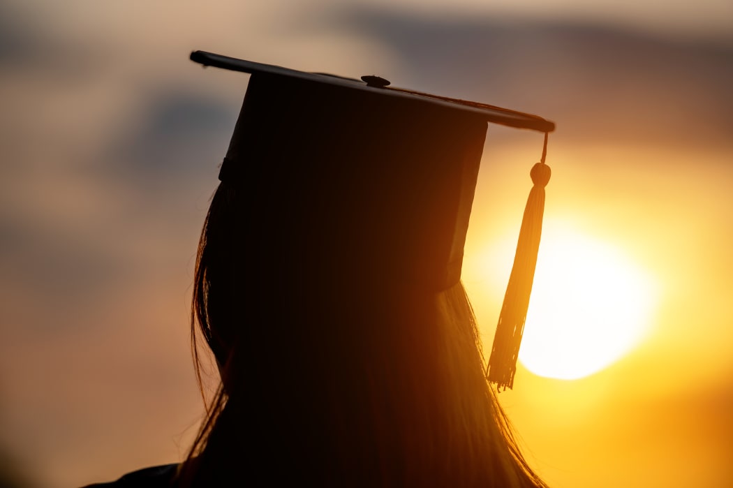 University graduate with cap.