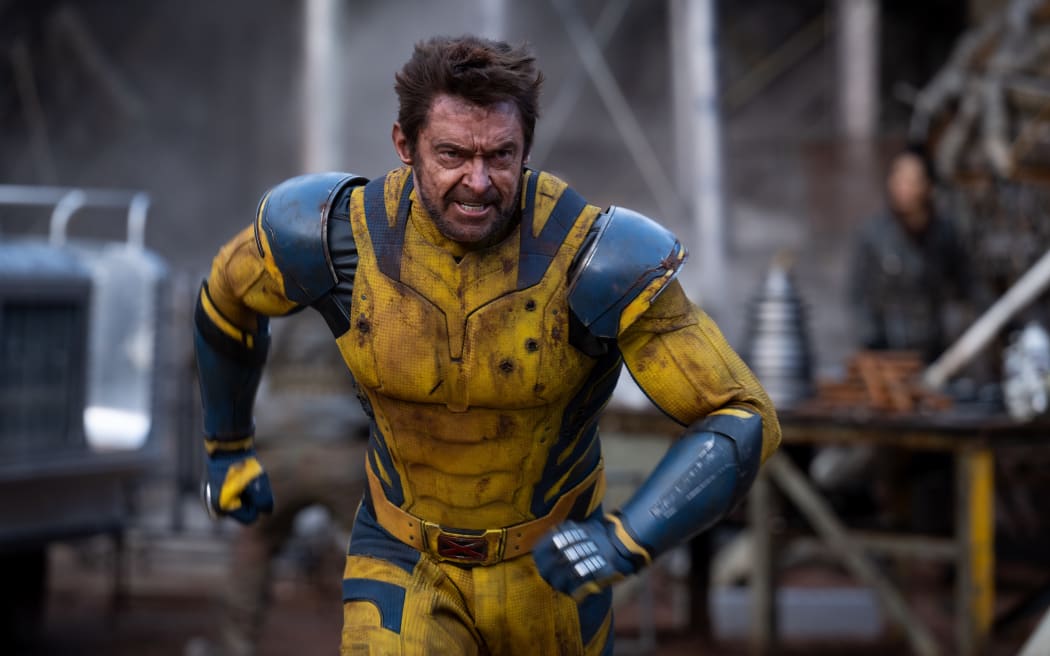 Hugh Jackman as Wolverine/Logan in 20th Century Studios/Marvel Studios' DEADPOOL & WOLVERINE. Photo by Jay Maidment. © 2024 20th Century Studios / © and ™ 2024 MARVEL.