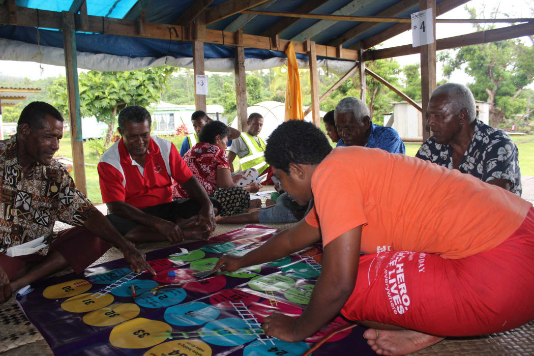 Villagers on badly hit Koro Island take part in activities to improve their well being after Cyclone Winston