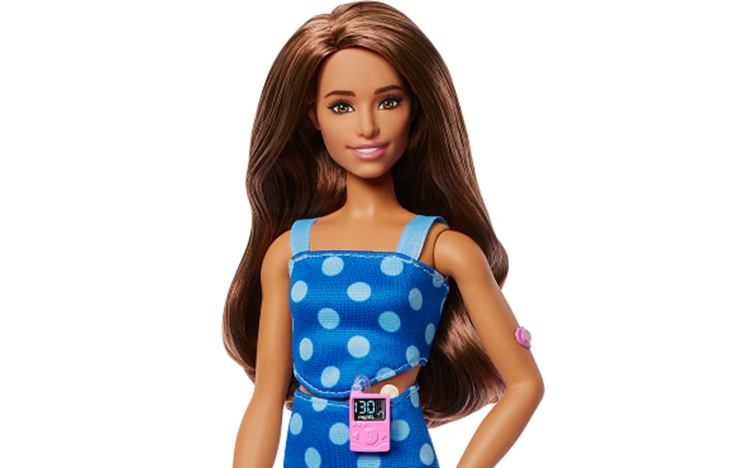 Mattel's first Barbie with type 1 diabetes.