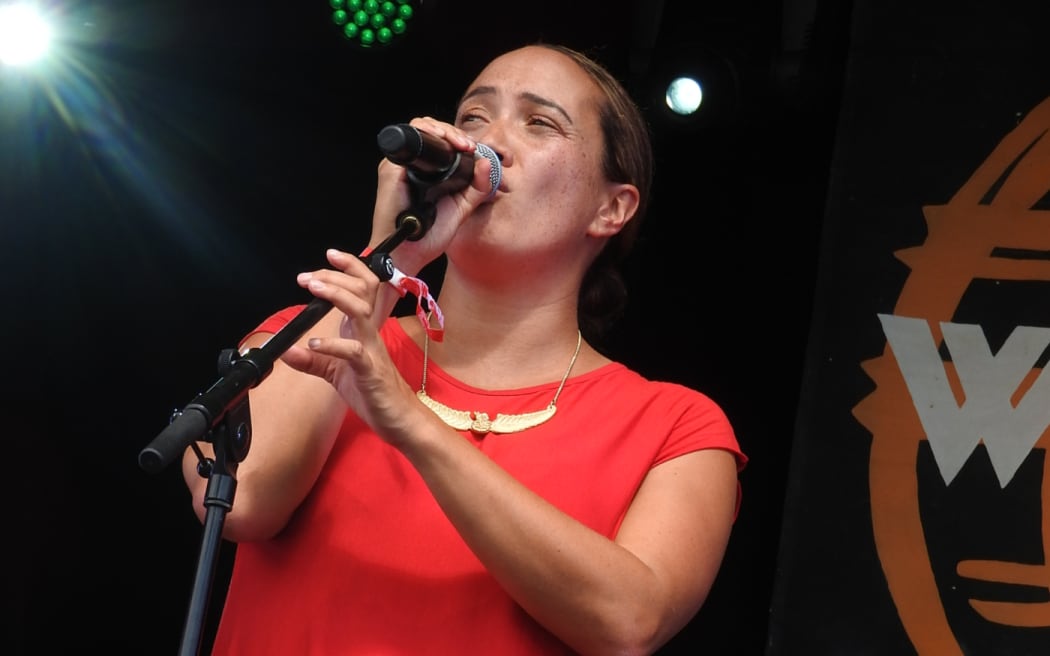 Ria Hall dedicated two of her songs to the people of Christchurch.