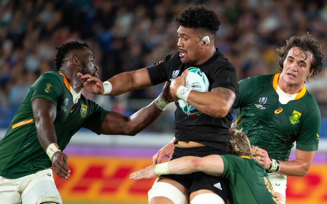 Ardie Savea in action for the All Blacks.