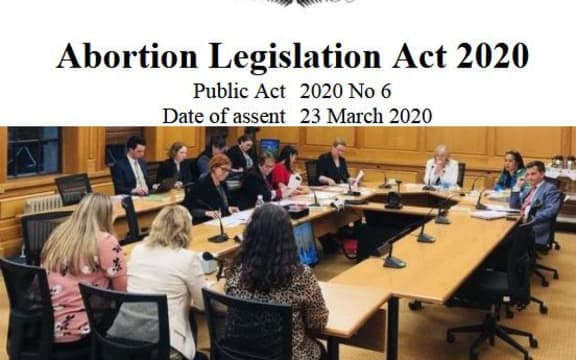 Select committee hearing submissions for what became the Abortion Legislation Act 2020.