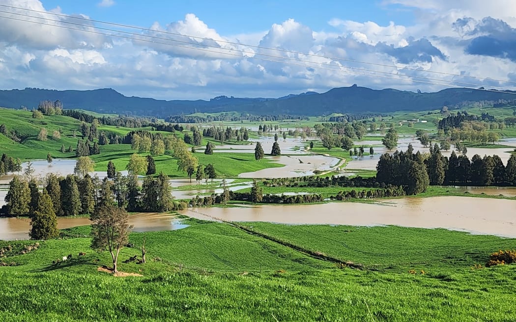 Flooding in Waitomo district.