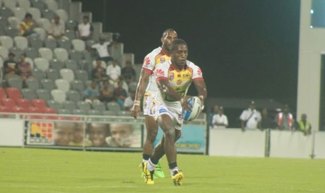 PNG Hunters halfback Watson Boas.