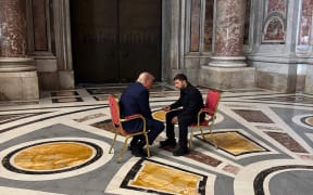 (FILES) In this handout photograph taken and posted on the official Telegram channel of Ukraine's Head of the Office of the President Andriy Yermak on April 26, 2025, Ukraine's President Volodymyr Zelensky (R) meets with US President Donald Trump (L) on the sidelines of Pope Francis's funeral at St. Peter's Basilica at the Vatican. The United States and Ukraine on April 30, 2025 signed a minerals deal after a two-month delay, in what President Donald Trump's administration called a new form of US commitment to Kyiv after the end of military aid. Ukraine said it secured key interests after protracted negotiations, including full sovereignty over its own rare earths, which are vital for new technologies and largely untapped. (Photo by Handout / Telegram /@ermaka2022 / AFP) / RESTRICTED TO EDITORIAL USE - MANDATORY CREDIT "AFP PHOTO / OFFICIAL TELEGRAM CHANNEL OF THE HEAD OF THE OFFICE OF THE PRESIDENT OF UKRAINE ANDRIY YERMAK" - NO MARKETING NO ADVERTISING CAMPAIGNS - DISTRIBUTED AS A SERVICE TO CLIENTS