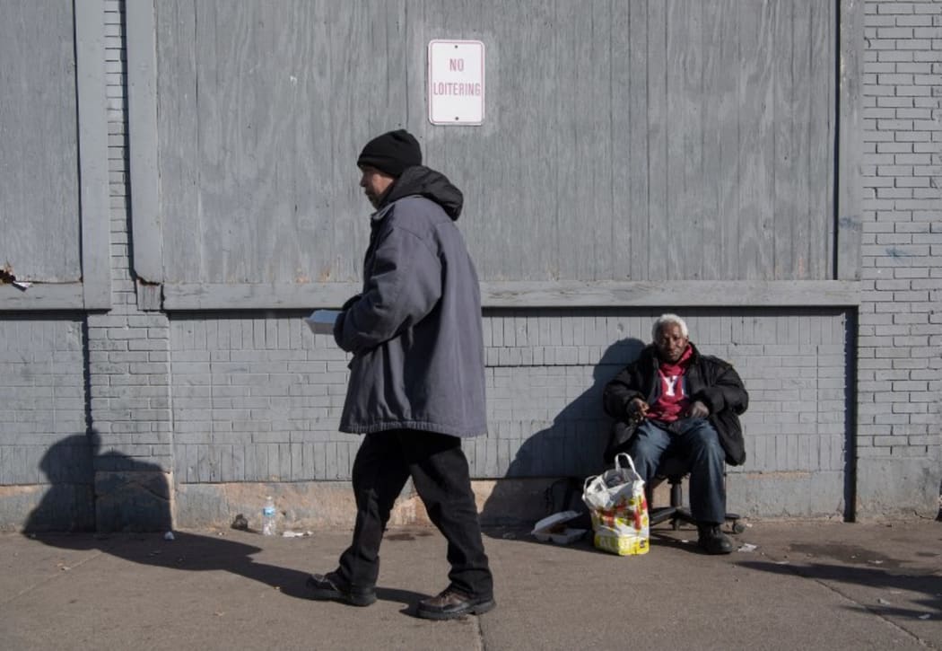 Homeless people in Detroit