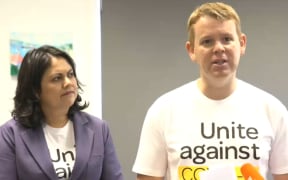 Associate Health Minister Ayesha Verrall and Covid-19 Response Minister Chris Hipkins and are publicly getting their first dose of the Covid-19 vaccine.