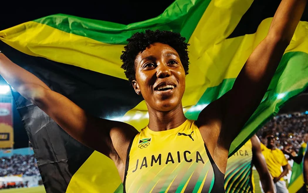 Team Jamaica in Puma for the Paris Olympics.