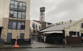 Residents near the Shot Tower on Normanby Rd in Mt Eden were evacuated last Monday due to concerns it could fall.