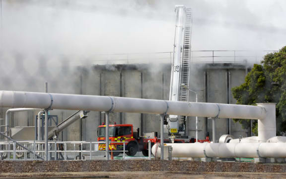 Christchurch wastewater treatment plant fire
