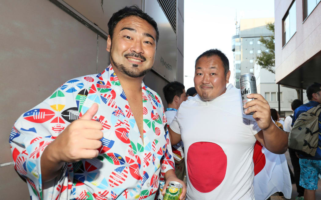 Japanese fans in Yokohama.